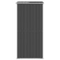 vidaXL Cobertizo de jardín acero galvanizado antracita 192x108x223 cm