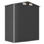 vidaXL Cobertizo de jardín acero galvanizado antracita 192x108x223 cm