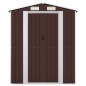 vidaXL Cobertizo jardín acero galvanizado marrón oscuro 192x108x223 cm vidaXL Cobertizo jardín acero galvanizado marrón oscuro 192x108x223 cm