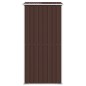 vidaXL Cobertizo jardín acero galvanizado marrón oscuro 192x108x223 cm vidaXL Cobertizo jardín acero galvanizado marrón oscuro 192x108x223 cm