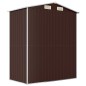 vidaXL Cobertizo jardín acero galvanizado marrón oscuro 192x108x223 cm vidaXL Cobertizo jardín acero galvanizado marrón oscuro 192x108x223 cm
