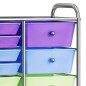 vidaXL Carrito de almacenaje portátil XXL 15 cajones plástico multicolor vidaXL Carrito de almacenaje portátil XXL 15 cajones plástico multicolor