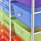 vidaXL Carrito de almacenaje portátil XXL 15 cajones plástico multicolor vidaXL Carrito de almacenaje portátil XXL 15 cajones plástico multicolor