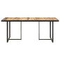 vidaXL Mesa de comedor madera de mango rugosa 160 cm vidaXL Mesa de comedor madera de mango rugosa 160 cm
