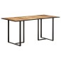 vidaXL Mesa de comedor madera de mango rugosa 160 cm vidaXL Mesa de comedor madera de mango rugosa 160 cm