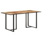 vidaXL Mesa de comedor madera de mango rugosa 160 cm vidaXL Mesa de comedor madera de mango rugosa 160 cm