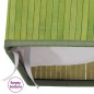 vidaXL Cesta para la ropa sucia de bambú de una sección verde 83 l