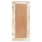vidaXL Espejo de madera maciza de mango blanco 110x50 cm vidaXL Espejo de madera maciza de mango blanco 110x50 cm