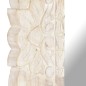 vidaXL Espejo de madera maciza de mango blanco 110x50 cm vidaXL Espejo de madera maciza de mango blanco 110x50 cm