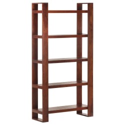 vidaXL Librería de madera maciza de acacia marrón miel 85x30x166 cm 