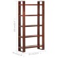 vidaXL Librería de madera maciza de acacia marrón miel 85x30x166 cm vidaXL Librería de madera maciza de acacia marrón miel 85x30x166 cm