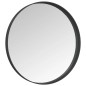 vidaXL Espejo de pared negro 50 cm