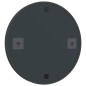 vidaXL Espejo de pared negro 50 cm