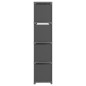 vidaXL Estantería de 12 cubos de tela gris 103x30x141 cm