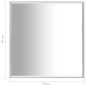 vidaXL Espejo plateado 60x60 cm vidaXL Espejo plateado 60x60 cm