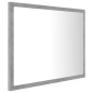 vidaXL Espejo de baño acrílico gris hormigón 60x8,5x37 cm vidaXL Espejo de baño acrílico gris hormigón 60x8,5x37 cm