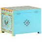 vidaXL Caja almacenaje pintada a mano 50x40x40 cm madera mango maciza vidaXL Caja almacenaje pintada a mano 50x40x40 cm madera mango maciza