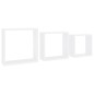 vidaXL Estantes cubo de pared 3 unidades MDF blanco vidaXL Estantes cubo de pared 3 unidades MDF blanco