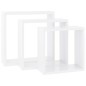 vidaXL Estantes cubo de pared 3 unidades MDF blanco vidaXL Estantes cubo de pared 3 unidades MDF blanco