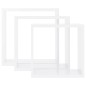 vidaXL Estantes cubo de pared 3 unidades MDF blanco vidaXL Estantes cubo de pared 3 unidades MDF blanco