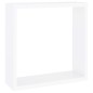vidaXL Estantes cubo de pared 3 unidades MDF blanco vidaXL Estantes cubo de pared 3 unidades MDF blanco
