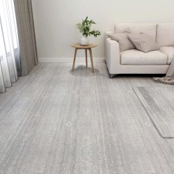 vidaXL Lamas para suelo autoadhesivas 55 uds PVC 5,11 m² gris