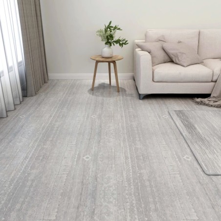 vidaXL Lamas para suelo autoadhesivas 55 uds PVC 5,11 m² gris