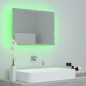 vidaXL Espejo de baño acrílico gris hormigón 60x8,5x37 cm vidaXL Espejo de baño acrílico gris hormigón 60x8,5x37 cm