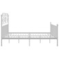 vidaXL Estructura de cama de metal blanco 180x200 cm vidaXL Estructura de cama de metal blanco 180x200 cm