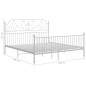 vidaXL Estructura de cama de metal blanco 180x200 cm vidaXL Estructura de cama de metal blanco 180x200 cm