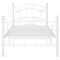 vidaXL Estructura de cama de metal blanco 100x200 cm vidaXL Estructura de cama de metal blanco 100x200 cm