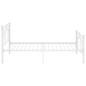 vidaXL Estructura de cama de metal blanco 100x200 cm vidaXL Estructura de cama de metal blanco 100x200 cm