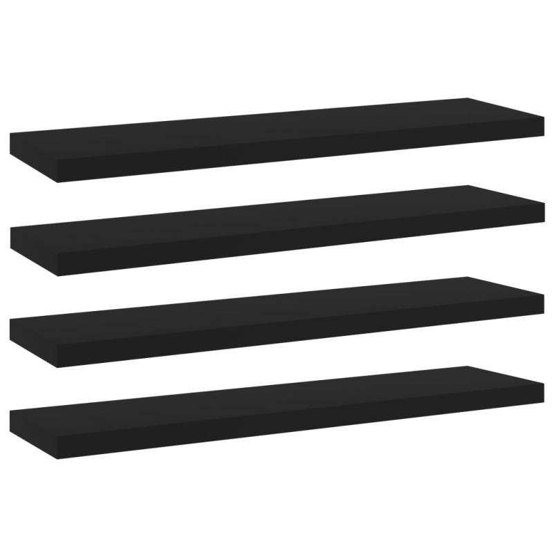 vidaXL Estantes para estantería 4 uds contrachapada negro 40x10x1,5cm vidaXL Estantes para estantería 4 uds contrachapada negro 40x10x1,5cm