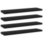 vidaXL Estantes para estantería 4 uds contrachapada negro 40x10x1,5cm vidaXL Estantes para estantería 4 uds contrachapada negro 40x10x1,5cm