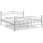 vidaXL Estructura de cama de metal gris 180x200 cm