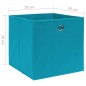 vidaXL Cajas de almacenaje 4 uds tela no tejida azul bebé 28x28x28 cm vidaXL Cajas de almacenaje 4 uds tela no tejida azul bebé 28x28x28 cm