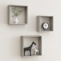 vidaXL Estantes cubo de pared 3 unidades gris hormigón vidaXL Estantes cubo de pared 3 unidades gris hormigón