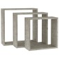 vidaXL Estantes cubo de pared 3 unidades gris hormigón vidaXL Estantes cubo de pared 3 unidades gris hormigón