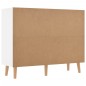 vidaXL Aparador madera de ingeniería blanco brillante 90x30x72 cm vidaXL Aparador madera de ingeniería blanco brillante 90x30x72 cm