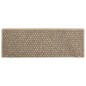 vidaXL Alfombrilla autoadhesiva escalera sisal 15 uds beige 65x21x4 cm vidaXL Alfombrilla autoadhesiva escalera sisal 15 uds beige 65x21x4 cm
