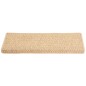 vidaXL Alfombrilla autoadhesiva escalera sisal 15 uds beige 65x21x4 cm vidaXL Alfombrilla autoadhesiva escalera sisal 15 uds beige 65x21x4 cm