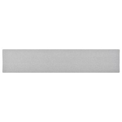 vidaXL Alfombra de pasillo gris claro 80x400 cm