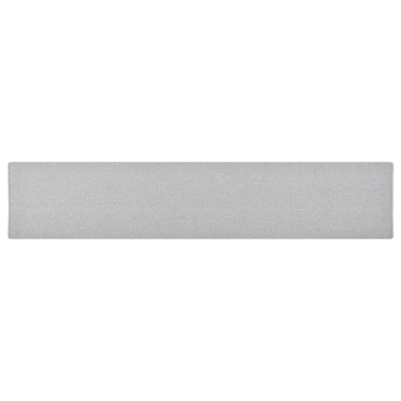 vidaXL Alfombra de pasillo gris claro 80x400 cm