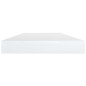 vidaXL Estante estantería 4uds contrachapada blanco brillo 40x10x1,5cm