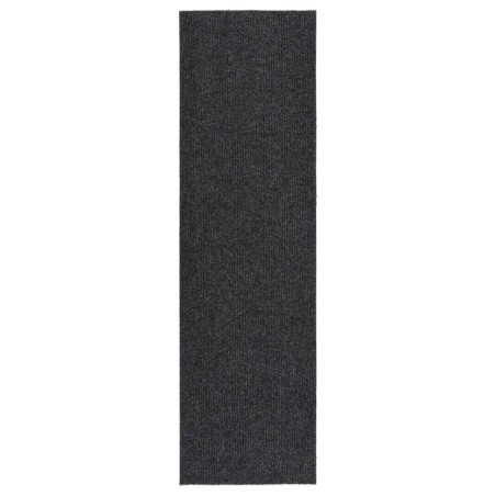vidaXL Alfombra de pasillo atrapa suciedad 100x350 cm gris antracita