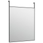 vidaXL Espejo de puerta cristal y aluminio negro 50x60 cm vidaXL Espejo de puerta cristal y aluminio negro 50x60 cm