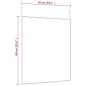 vidaXL Espejo de puerta cristal y aluminio negro 50x60 cm vidaXL Espejo de puerta cristal y aluminio negro 50x60 cm