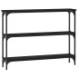 vidaXL Mesa consola madera de ingeniería negra 100x22,5x75 cm vidaXL Mesa consola madera de ingeniería negra 100x22,5x75 cm