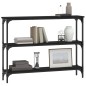 vidaXL Mesa consola madera de ingeniería negra 100x22,5x75 cm vidaXL Mesa consola madera de ingeniería negra 100x22,5x75 cm