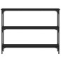 vidaXL Mesa consola madera de ingeniería negra 100x22,5x75 cm vidaXL Mesa consola madera de ingeniería negra 100x22,5x75 cm